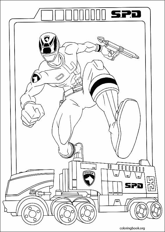 Power Rangers coloring page (036)