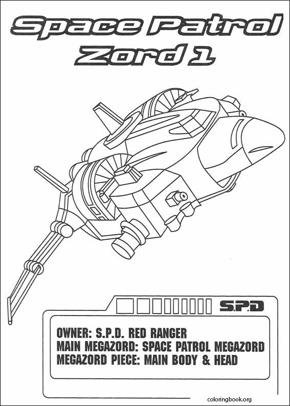 Power Rangers coloring page (059)