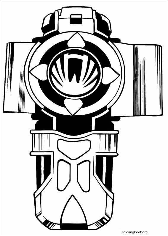 Power Rangers coloring page (092)