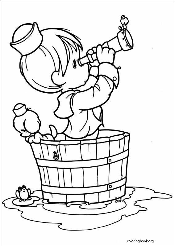 Precious Moments coloring page (012)