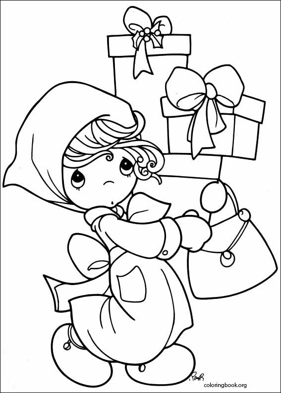 Precious Moments coloring page (018)