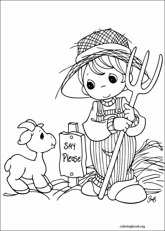 Precious Moments coloring page (037)