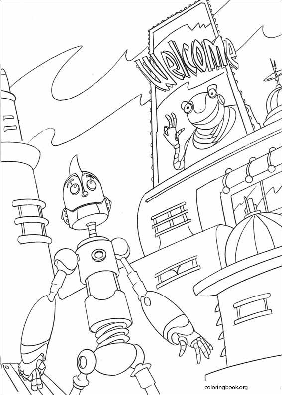 Robots coloring page (001)