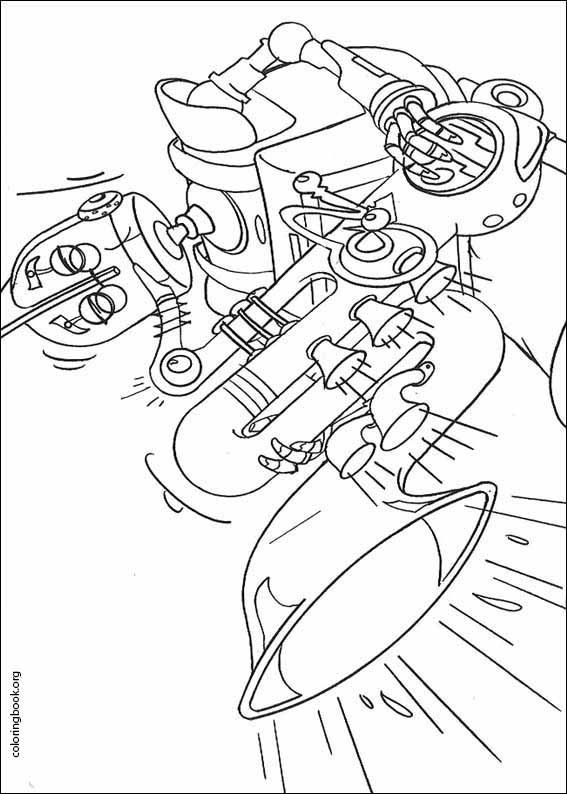 Robots coloring page (002)