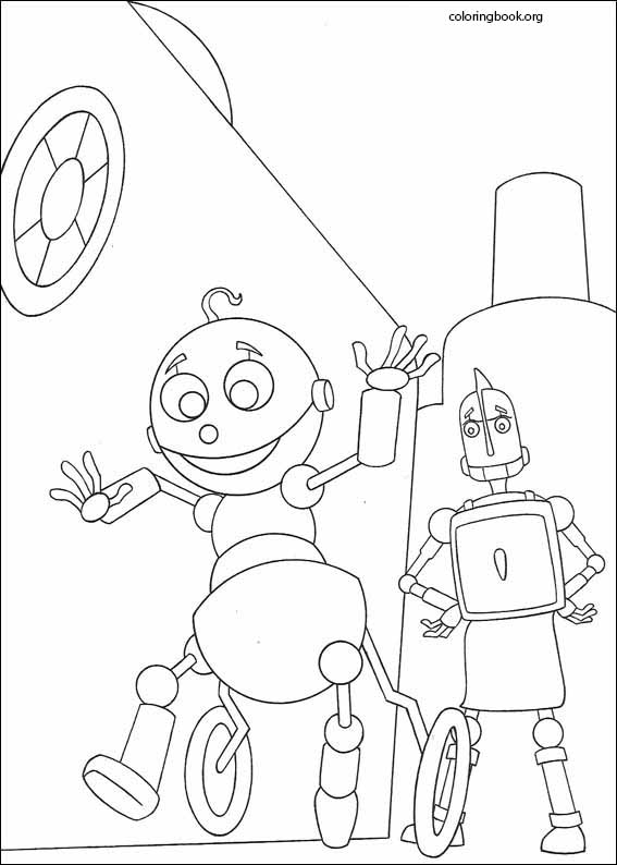 Robots coloring page (004)