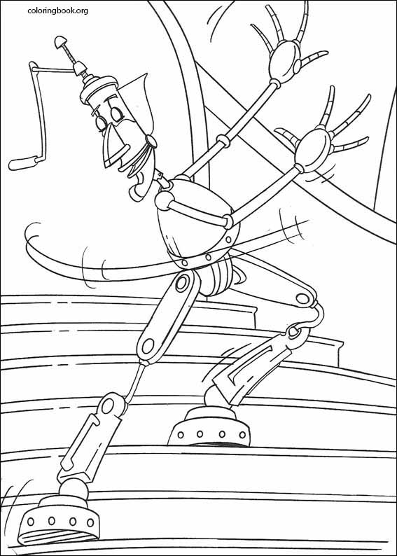 Robots coloring page (005)