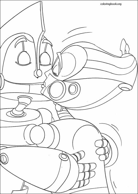 Robots coloring page (011)