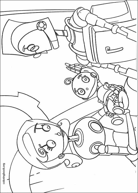 Robots coloring page (013)