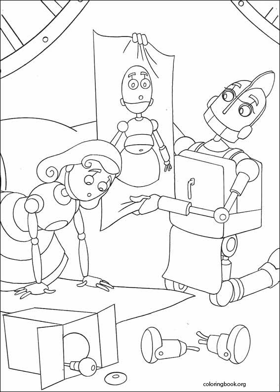 Robots coloring page (016)