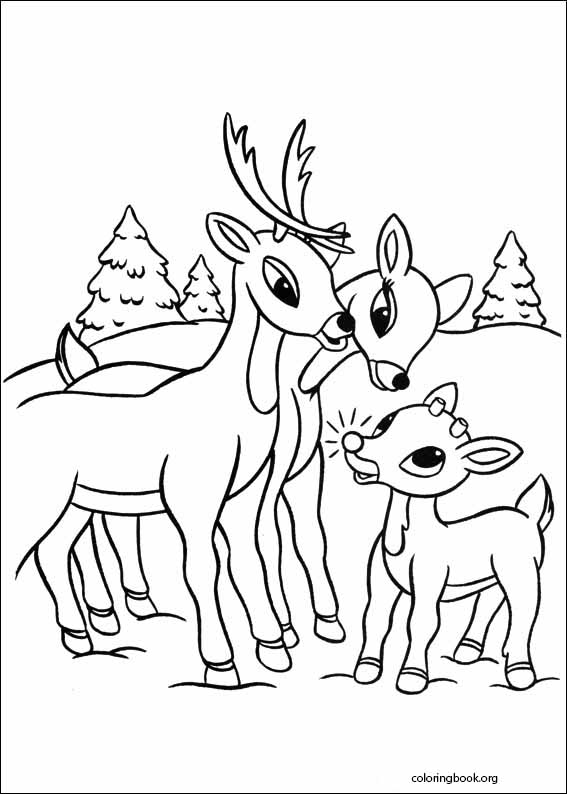 Rudolph The Red-Nosed Reindeer coloring page (002)