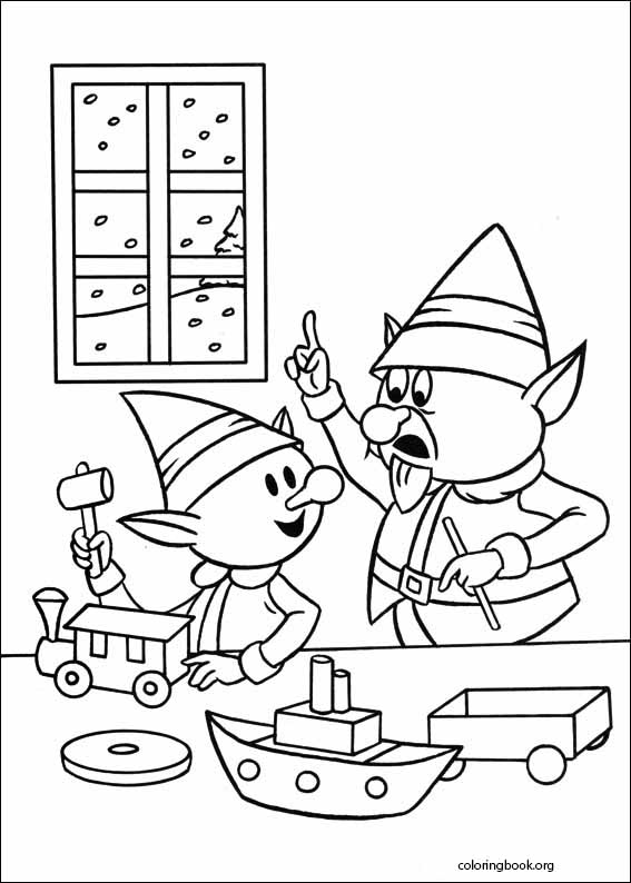 Rudolph The Red-Nosed Reindeer coloring page (011)