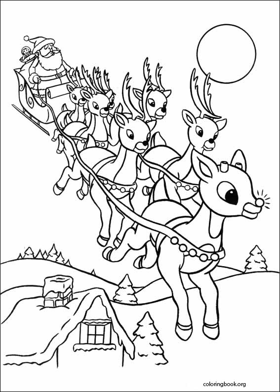 Rudolph The Red-Nosed Reindeer coloring page (014)