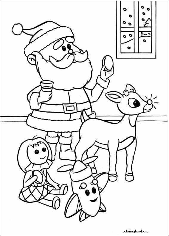 Rudolph The Red-Nosed Reindeer coloring page (016)