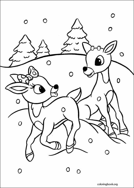 Rudolph The Red-Nosed Reindeer coloring page (018)