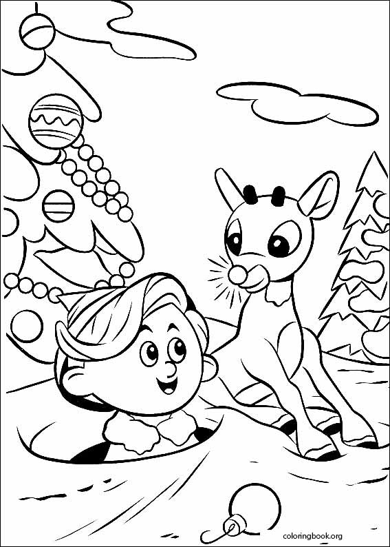 Rudolph The Red-Nosed Reindeer coloring page (042)