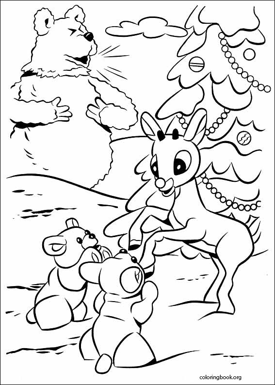 Rudolph The Red-Nosed Reindeer coloring page (045)