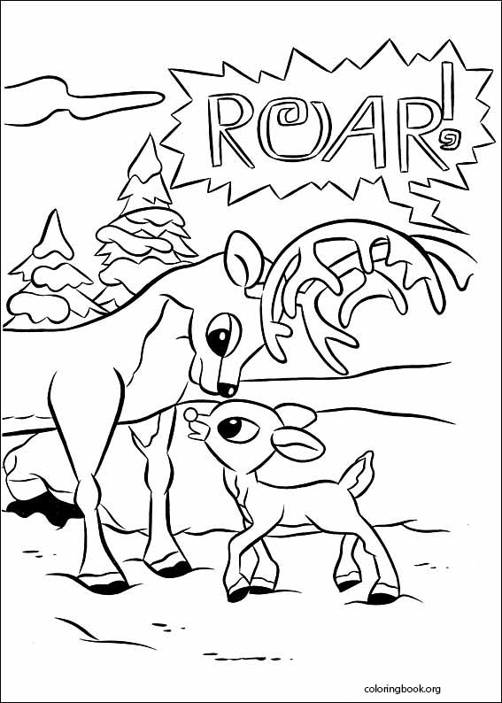 Rudolph The Red-Nosed Reindeer coloring page (047)