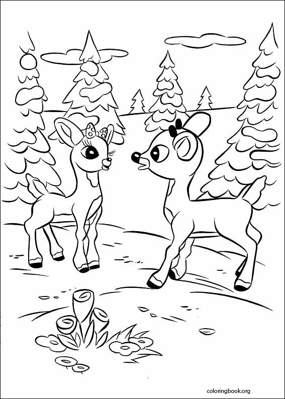Rudolph The Red-Nosed Reindeer coloring page (074)