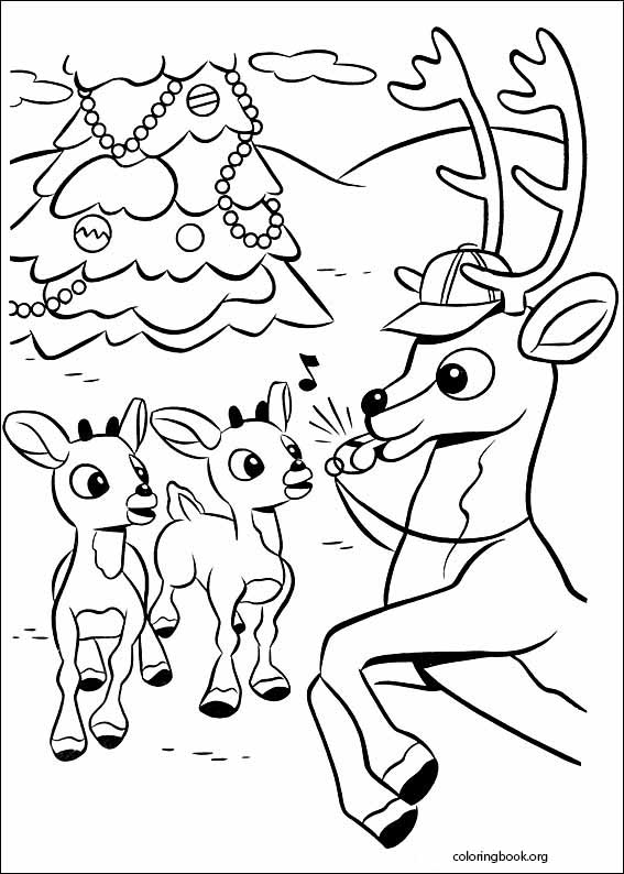 Rudolph The Red-Nosed Reindeer coloring page (075)