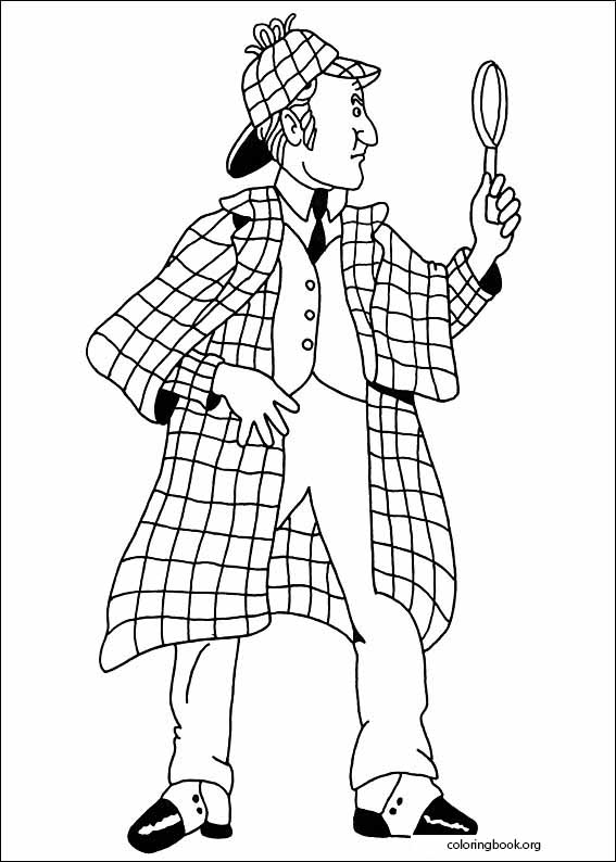Sherlock Holmes coloring page (008)