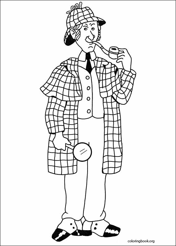 Sherlock Holmes coloring page (009)