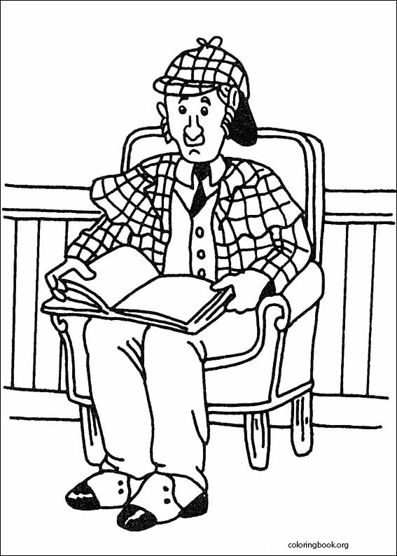 Sherlock Holmes coloring page (010)