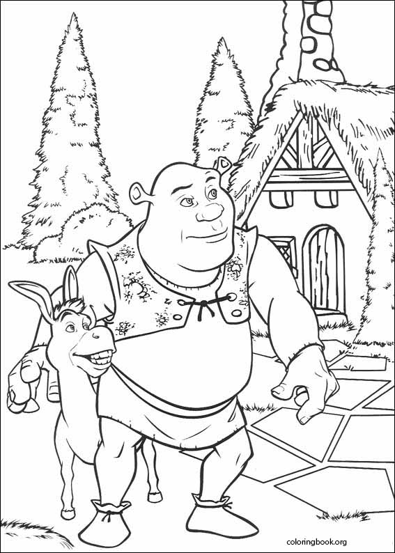 Shrek coloring page (045)