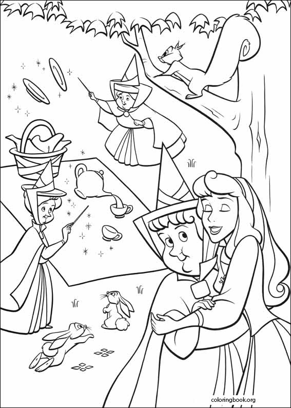 Sleeping Beauty coloring page (001)