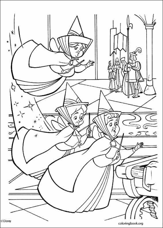 Sleeping Beauty coloring page (021)