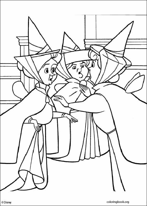 Sleeping Beauty coloring page (023)