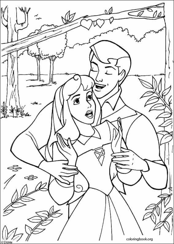 Sleeping Beauty coloring page (024)