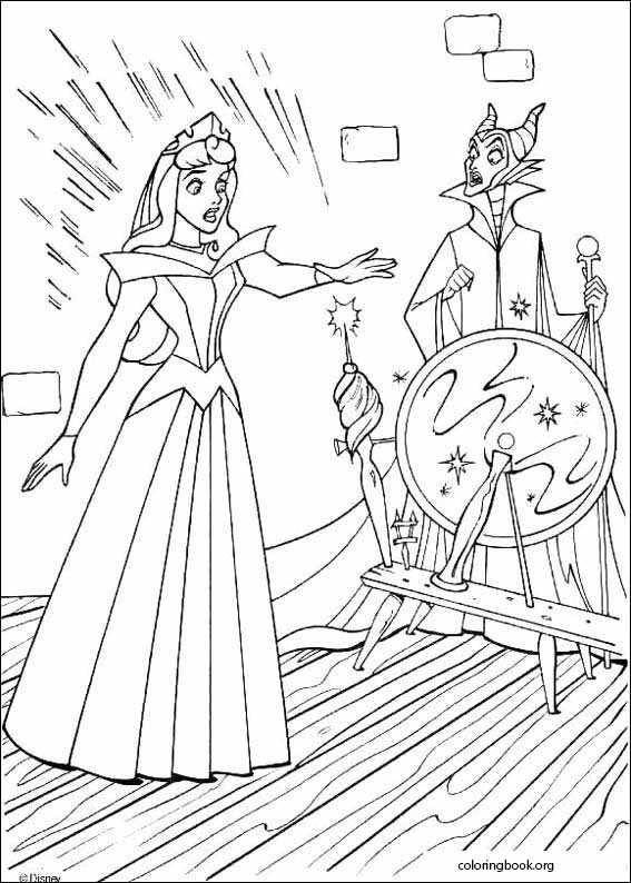 Sleeping Beauty coloring page (028)