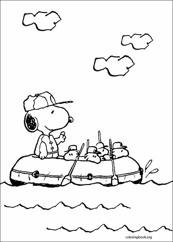 Snoopy coloring page (002)