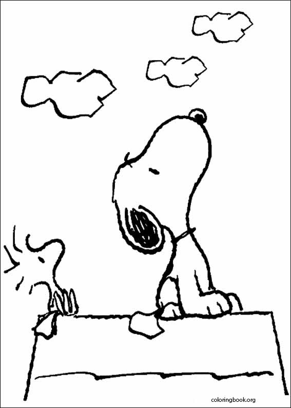 Snoopy coloring page (005)