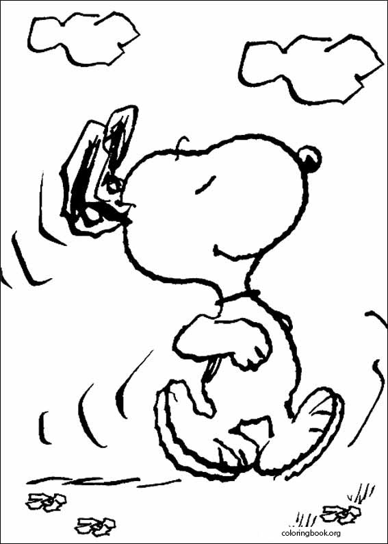Snoopy coloring page (008)