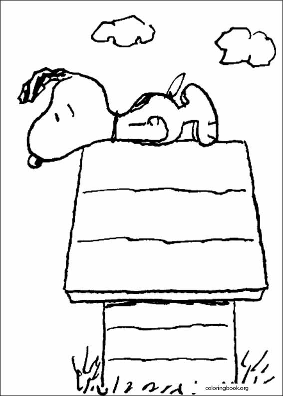 Snoopy coloring page (010)