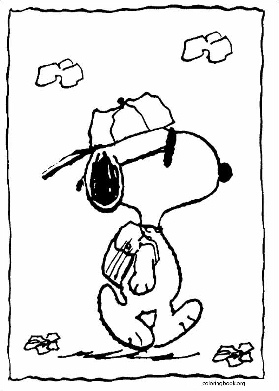 Snoopy coloring page (017)