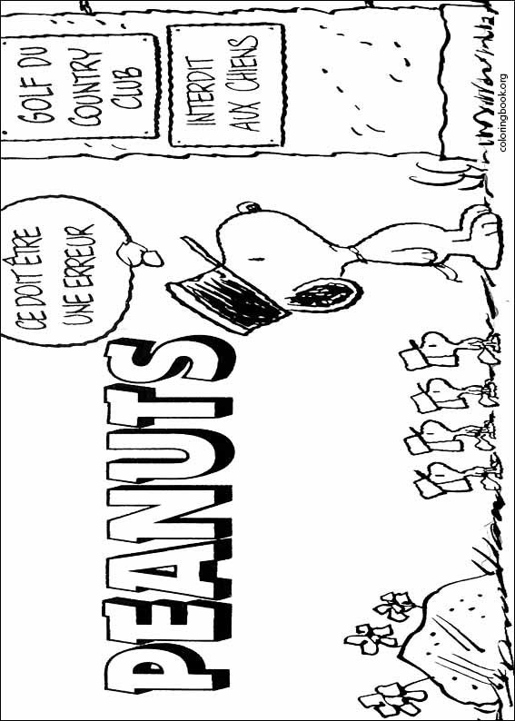 Snoopy coloring page (030)