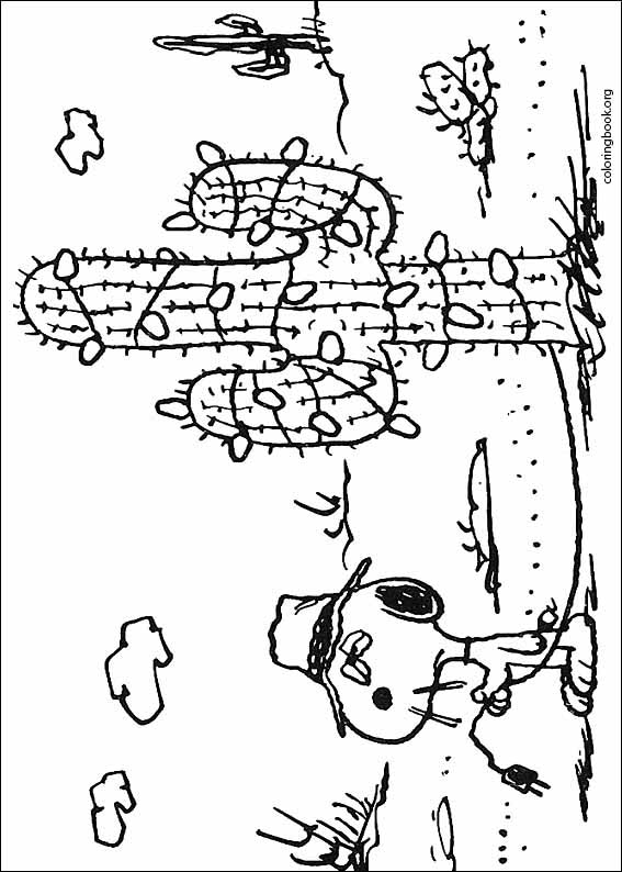 Snoopy coloring page (037)