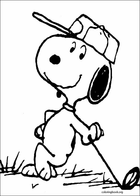Snoopy coloring page (038)