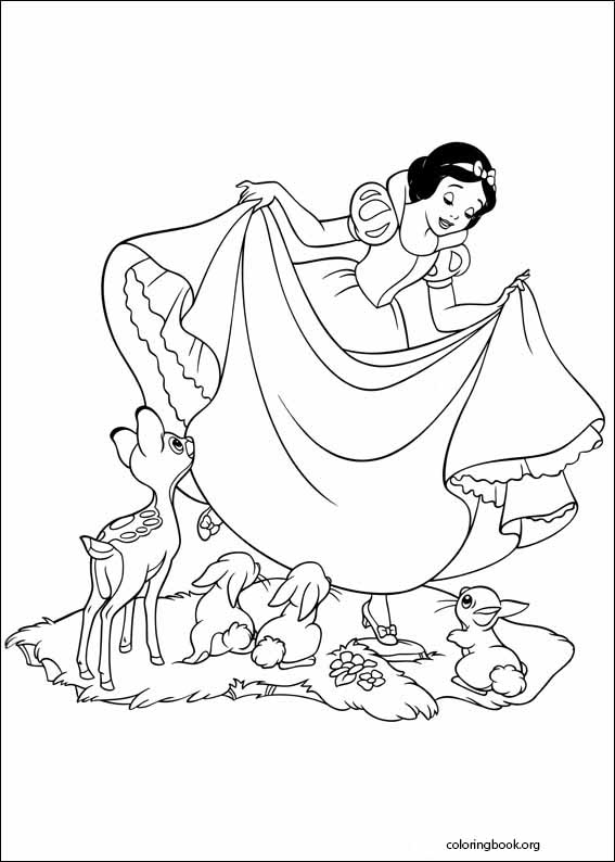 Snow White coloring page (004)