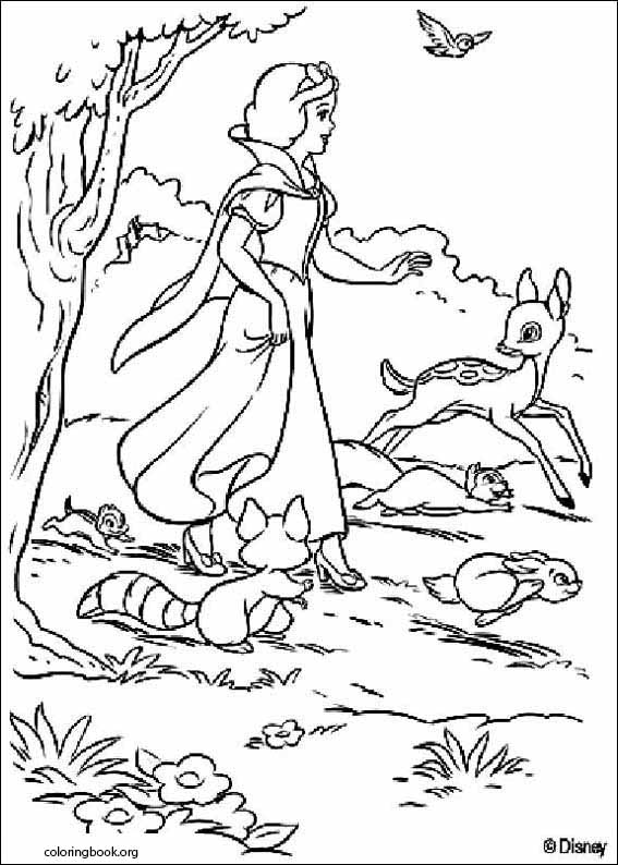 Snow White coloring page (020)