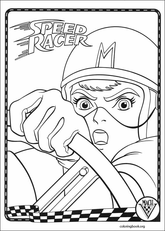 Speed Racer coloring page (023)