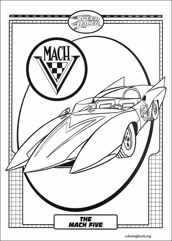 Speed Racer coloring page (026)