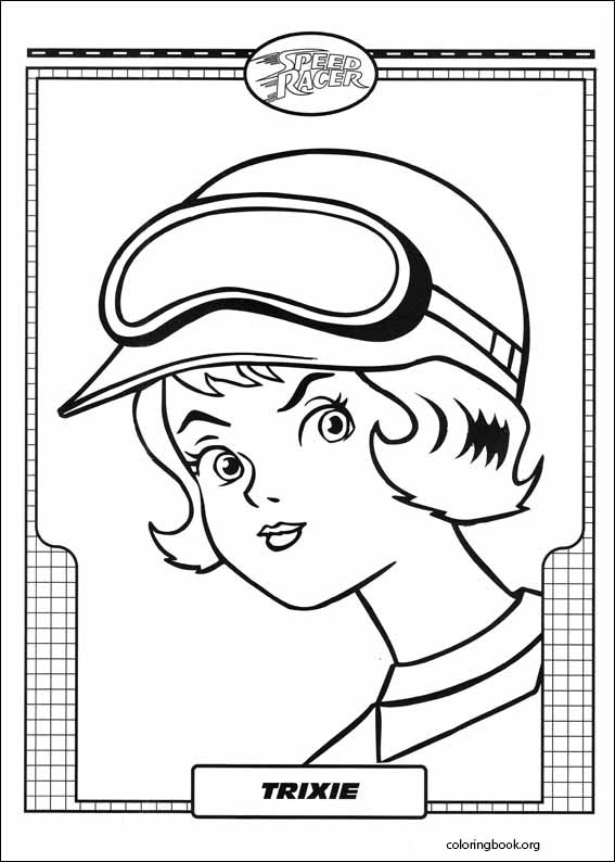 Speed Racer coloring picture