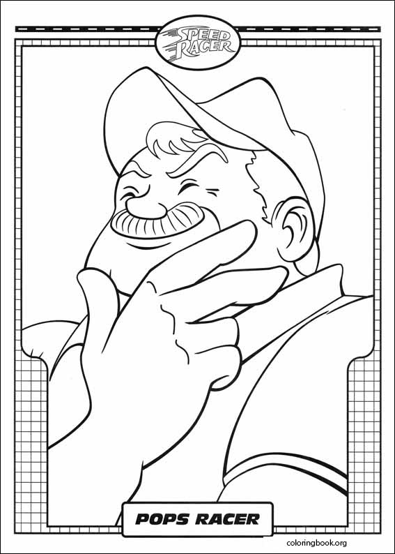 Speed Racer coloring page (037)