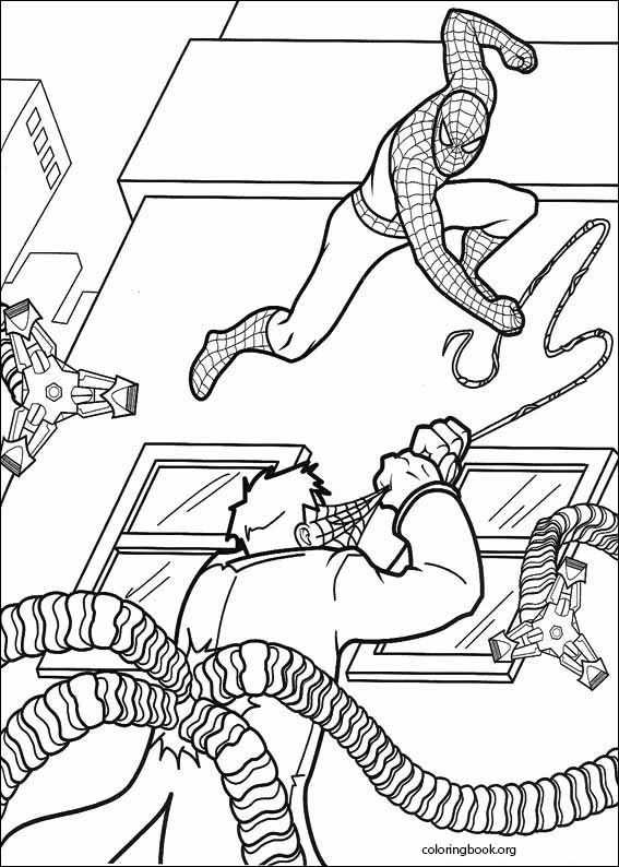 Spiderman coloring page (034)