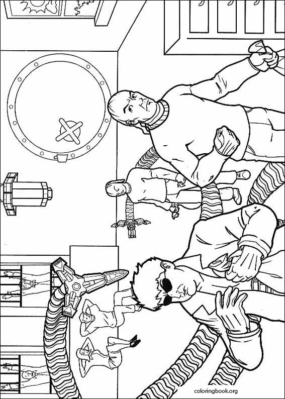 Spiderman coloring page (038)