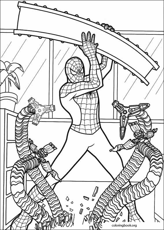 Spiderman coloring page (043)