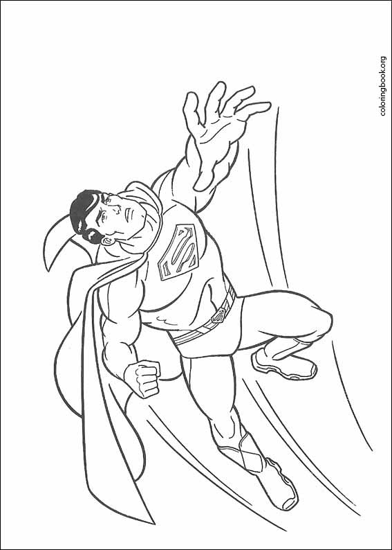 Superman coloring page (003)